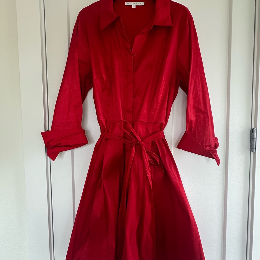 Preston & York Vibrant Red Casual Shirt